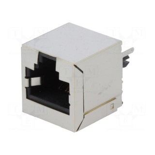 Socket | RJ45 | PIN: 8 | Cat: 6 | shielded | Layout: 8p8c | THT | straight