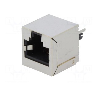 Socket | RJ45 | PIN: 8 | Cat: 6 | shielded | Layout: 8p8c | THT | straight