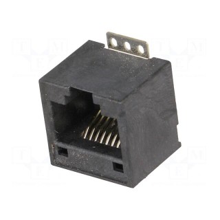 Socket | RJ45 | PIN: 8 | gold-plated | Layout: 8p8c | SMT | vertical