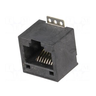 Socket | RJ45 | PIN: 8 | gold-plated | Layout: 8p8c | SMT | vertical