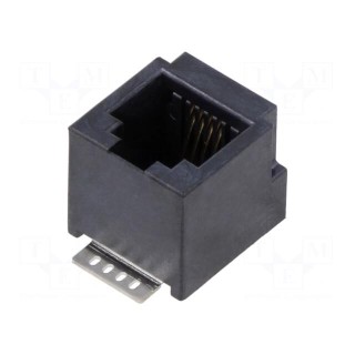 Socket | RJ45 | PIN: 8 | Layout: 8p8c | on PCBs | THT | vertical