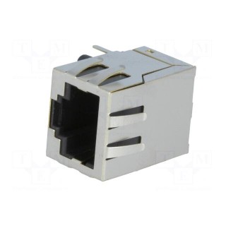 Socket | RJ45 | PIN: 8 | shielded | Layout: 8p8c | Locking: bottom latch