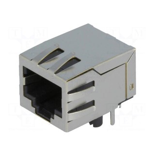 Socket | RJ45 | PIN: 8 | shielded | Layout: 8p8c | Locking: bottom latch
