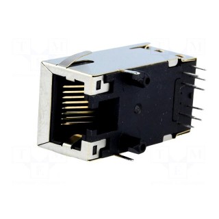 Socket | RJ45 | PIN: 8 | shielded,with isolation transformer,PoE