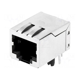 Socket | RJ45 | PIN: 8 | shielded,with isolation transformer | THT