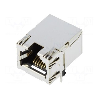 Socket | RJ45 | TM21R | PIN: 8 | Cat: 5e | shielded | gold-plated | on PCBs
