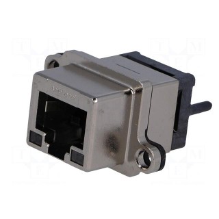 Socket | RJ45 | UL94V-0 | IP67 | THT | for panel mounting | straight