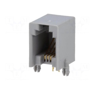 Socket | RJ9 | PIN: 4 | Contacts: phosphor bronze | gold-plated | THT