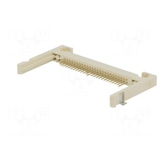 Connector: for cards | Compact Flash | SMT | gold flash | LCP | 40mΩ