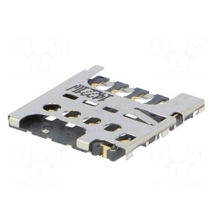 Connector: for cards | Micro SIM | push-pull | SMT | PIN: 6
