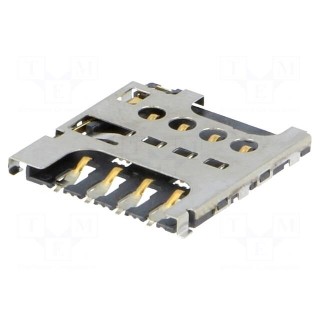 Connector: for cards | Micro SIM | push-pull | SMT | PIN: 8