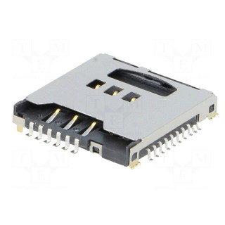 Connector: for cards | SD Micro,SIM | SIM + Micro SD | SMT