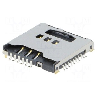 Connector: for cards | SD Micro,SIM | SIM + Micro SD | SMT