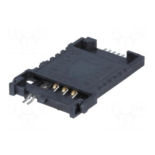 Connector: for cards | SIM | SMT | PIN: 6 | 3mm | 100mΩ