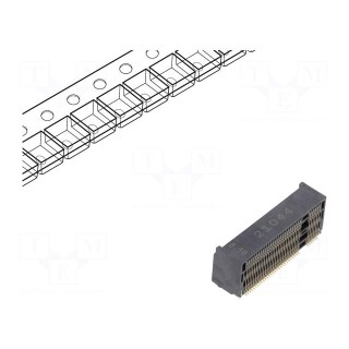Connector: M.2 (NGFF) | horizontal | SMT | gold flash | PIN: 67 | 0.5A
