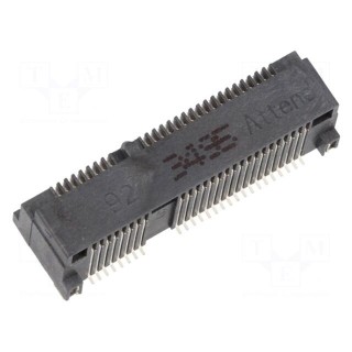 Connector: PCI Express mini | horizontal | SMT | gold-plated | PIN: 52