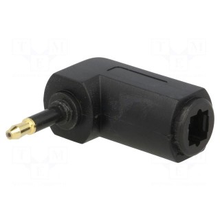Connector: fiber optic | adapter,plug/socket | optical (Toslink)