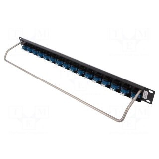 Connector: fiber optic | patch panel | screw | Size: 19",1U