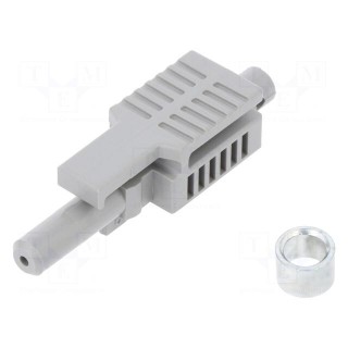 Connector: fiber optic | plug | HFBR-4503,simplex | for cable