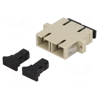 Connector: fiber optic | socket,coupler | multi mode duplex (MM)