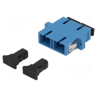 Connector: fiber optic | socket,coupler | single mode duplex (SM)