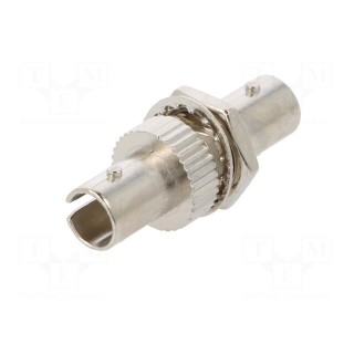 Connector: fiber optic | socket,coupler | ST | female | ways: 1