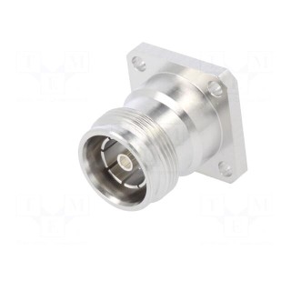 Connector: 4.3-10 | female | flange (2 holes),for panel mounting