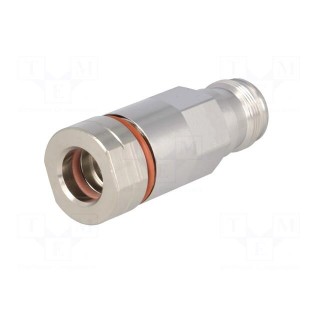 Connector: 4.3-10 | female | for cable | straight | plug | 50Ω | IP68