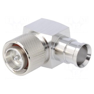 Connector: 4.3-10 | male | for cable | angled 90° | plug | 50Ω | IP68