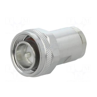 Connector: 4.3-10 | male | for cable | straight | plug | 50Ω | IP67 | clamp