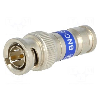Plug | BNC | male | 75Ω | RG6 | compression | Tool: CT2-AS-EX,PCT-AIO-CT