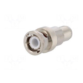Plug | BNC | male | straight | 50Ω | CNT-400 | soldering,crimped