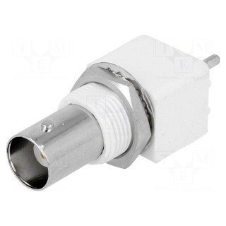 Socket | BNC | female | insulated | straight | THT | for panel mounting