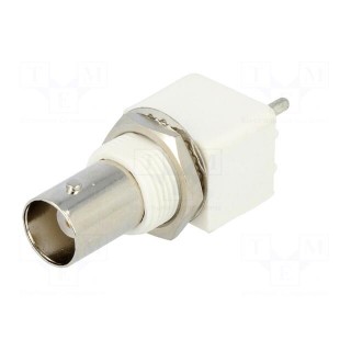 Socket | BNC | female | insulated | straight | THT | for panel mounting