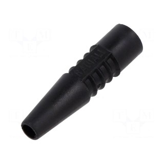 Strain relief | black | Application: BNC plugs | Øin: 2.6mm | L: 27mm