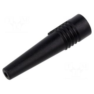 Strain relief | black | Application: BNC plugs | Øin: 2.6mm | L: 48mm