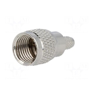 Plug | UHF mini | male | straight | RG58 | crimped | for cable