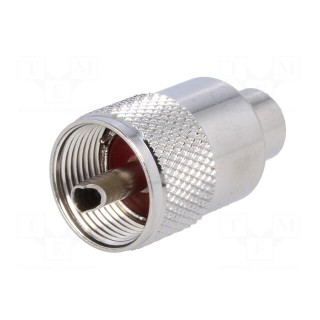 Plug | UHF (PL-259) | male | straight | RG59 | soldering,twist-on