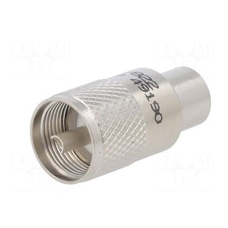 Plug | UHF (PL-259) | male | straight | soldering | for cable | PTFE