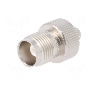 Plug | TNC | female | straight | 50Ω | crimped | for cable | PTFE