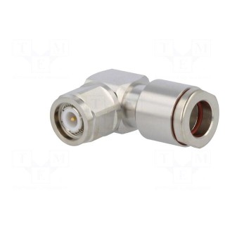 Plug | TNC | male | angled 90° | 50Ω | CNT-400 | clamp | for cable | CNT