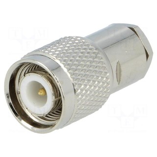 Plug | TNC | male | straight | RG58 | screw terminal | for cable