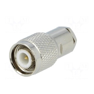 Plug | TNC | male | straight | RG58 | screw terminal | for cable