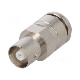 Connector: C | plug | female | silver plated | Insulation: teflon | 50Ω