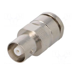 Connector: C | plug | female | silver plated | Insulation: teflon | 50Ω