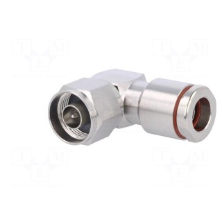 Plug | N | male | angled 90° | 50Ω | CNT-300 | clamp | for cable