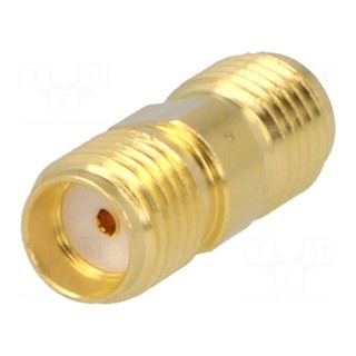 Coupler | SMA female,both sides | straight | 50Ω | PTFE | gold-plated