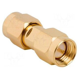 Coupler | SMA male,both sides | straight | 50Ω | teflon | gold-plated