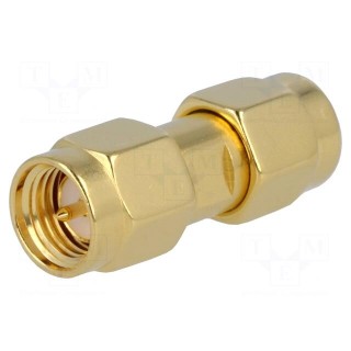 Coupler | SMA male,both sides | straight | 50Ω | PTFE | gold-plated