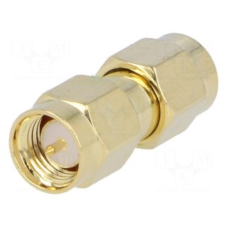 Coupler | SMA male,both sides | straight | gold-plated